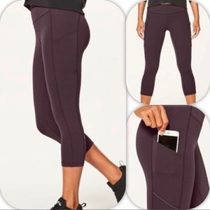 Lululemon Speed Up Crop / Deep Maroon / Size 2
